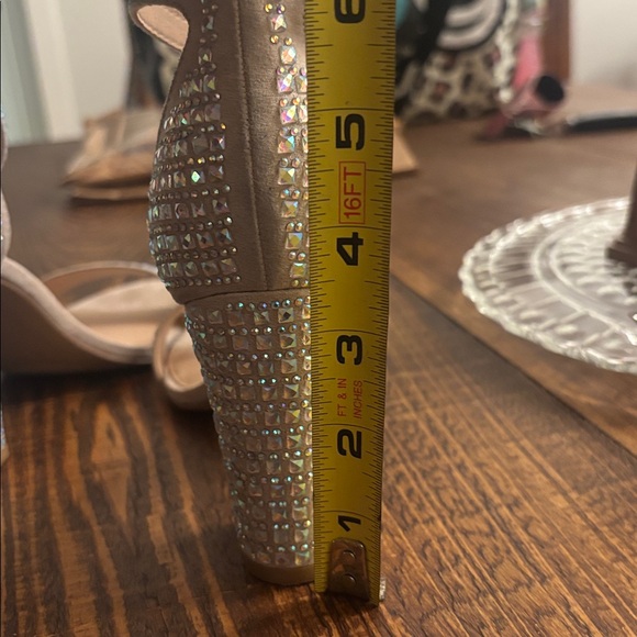 Michael Shannon Rhinestone Block Heels - Picture 6 of 6